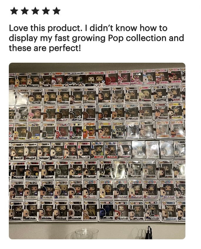 DE-LUXX Glossy White MK Kubbie Funko Pop Display Case (FREE Shipping)