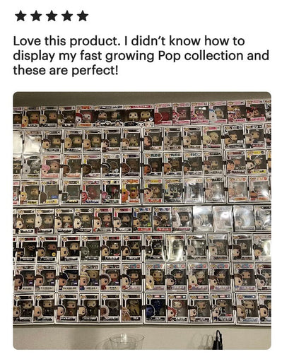 DE-LUXX Glossy White MK Kubbie Funko Pop Display Case (FREE Shipping)
